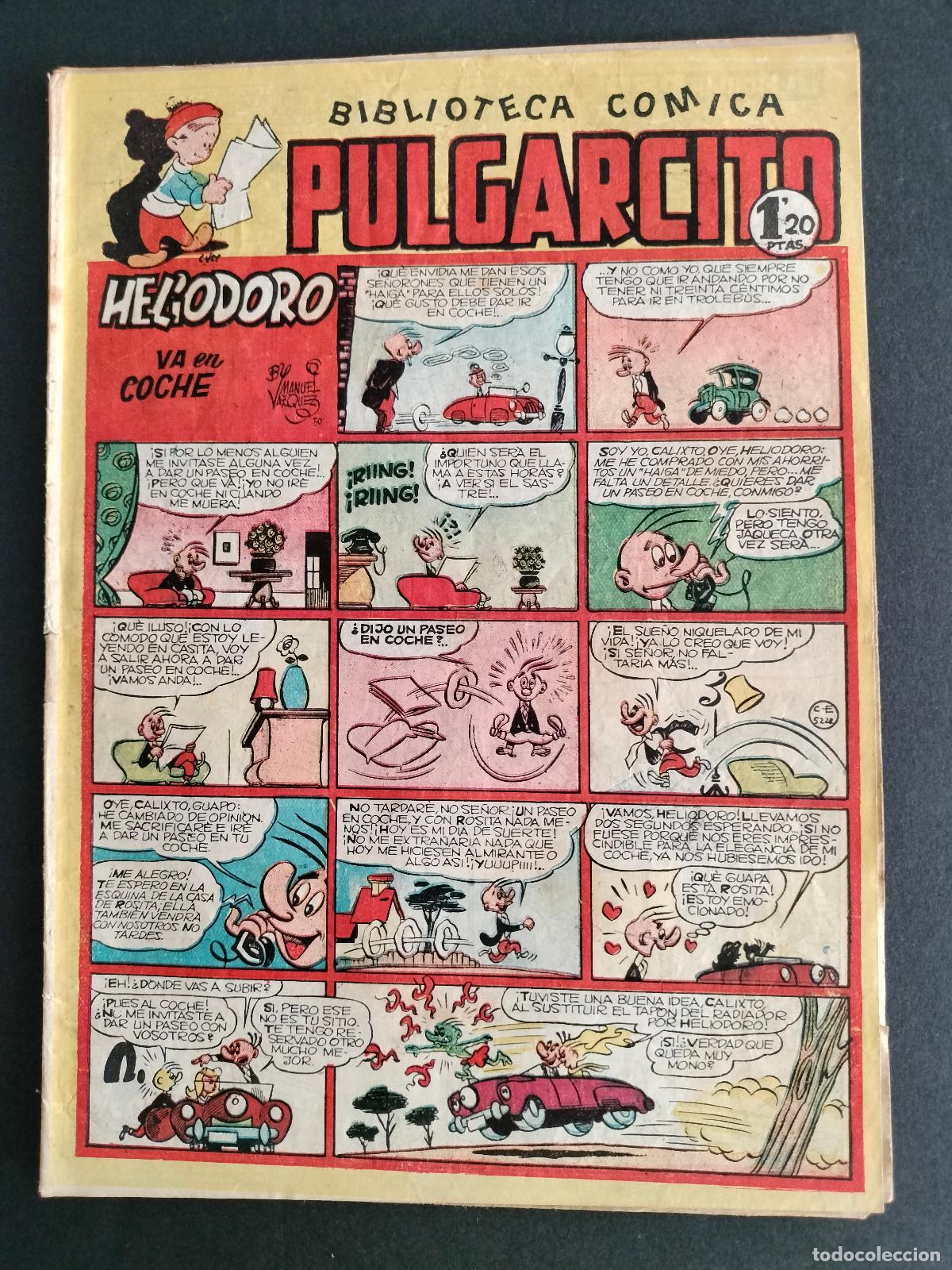 Livros de Banda Desenhada: PULGARCITO N&ordm; 152 EDITORIAL BRUGUERA 1950 BUEN ESTADO!!!