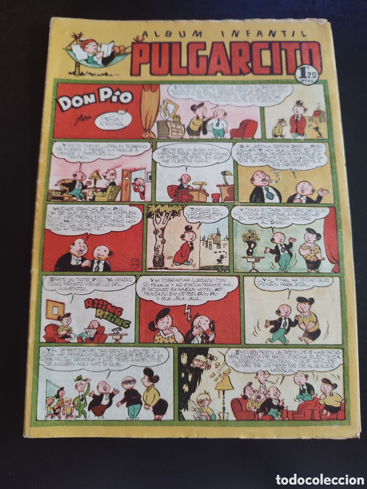 Tebeos: PULGARCITO &Aacute;LBUM INFANTIL N&ordm; 195. ORIGINAL. EDITORIAL BRUGUERA. 1,20 PTS