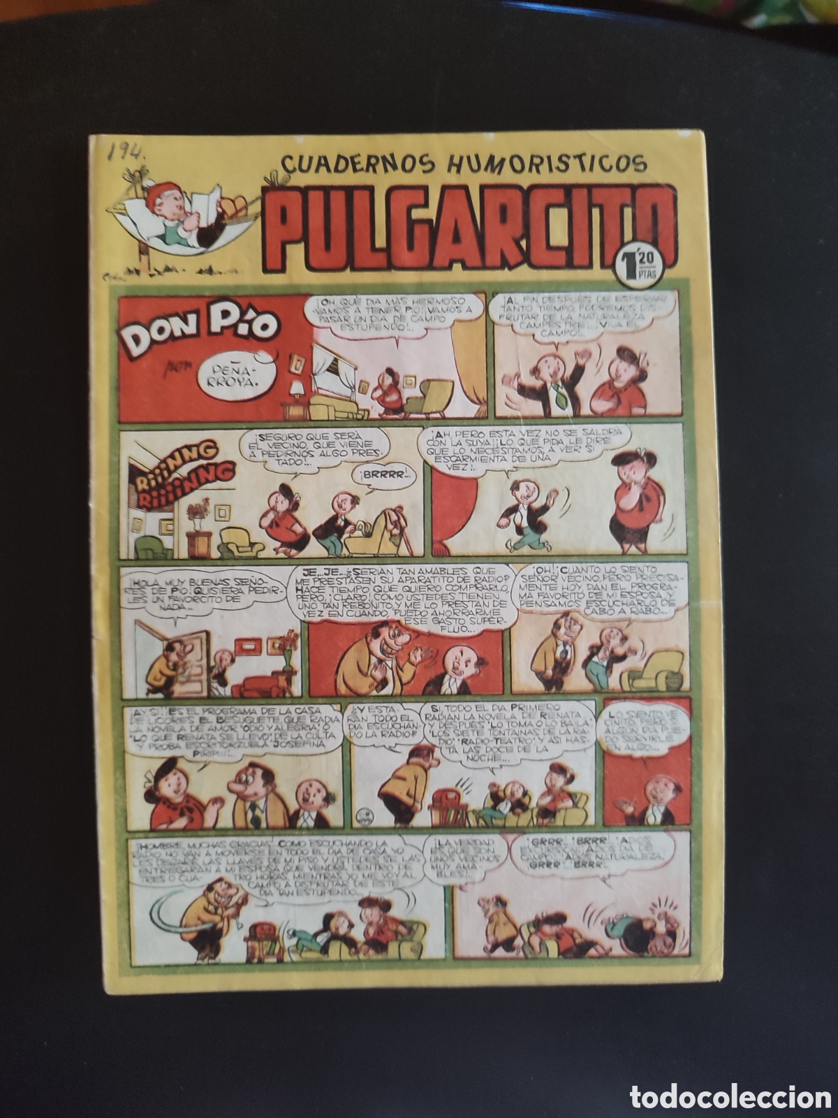 BDs: PULGARCITO &Aacute;LBUM INFANTIL N&ordm; 194. ORIGINAL. EDITORIAL BRUGUERA. 1,20 PTS
