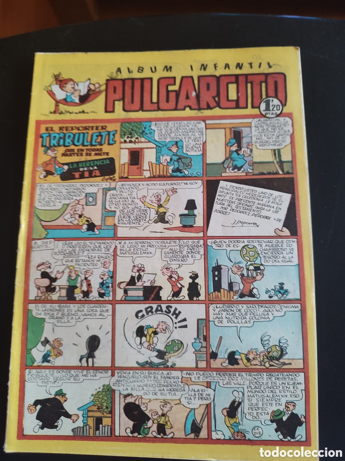 BDs: PULGARCITO &Aacute;LBUM INFANTIL N&ordm; 113. ORIGINAL. EDITORIAL BRUGUERA. 1,20 PTS
