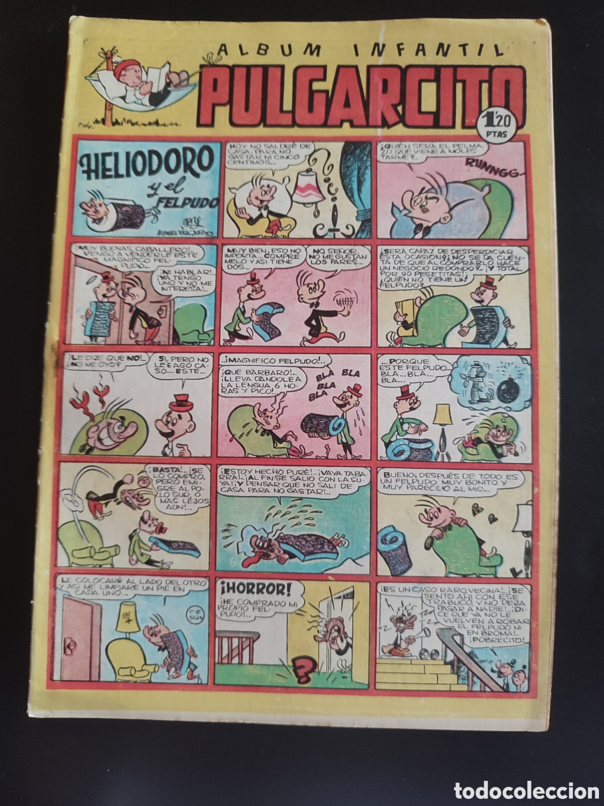 Tebeos: PULGARCITO &Aacute;LBUM INFANTIL N&ordm; 124. ORIGINAL. EDITORIAL BRUGUERA. 1,20 PTS
