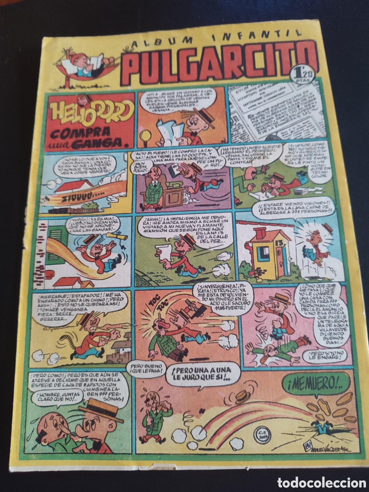 Livros de Banda Desenhada: PULGARCITO &Aacute;LBUM INFANTIL N&ordm; 81. ORIGINAL. EDITORIAL BRUGUERA. 1,20 PTS
