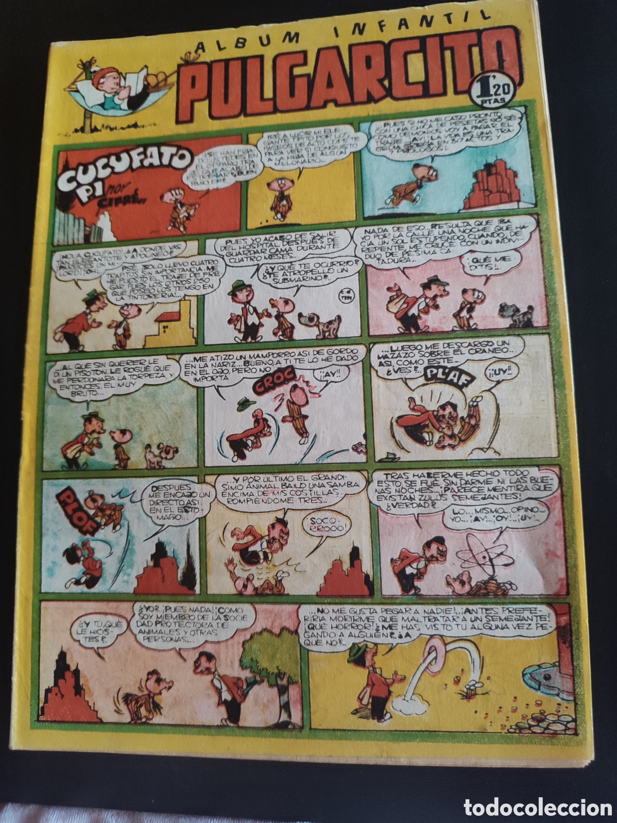 Tebeos: PULGARCITO &Aacute;LBUM INFANTIL N&ordm; 200. ORIGINAL. EDITORIAL BRUGUERA. 1,20 PTS