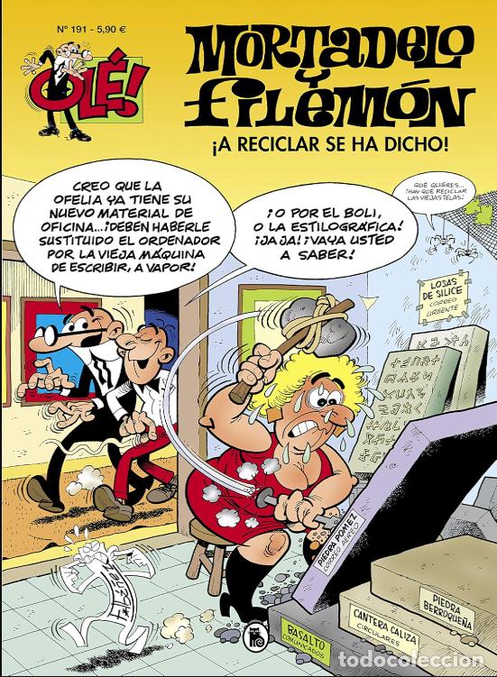 Tebeos: Mortadelo y Filem&oacute;n. &iexcl;A reciclar se ha dicho! (Ol&eacute;! Mortadelo 191) (Bruguera Cl&aacute;sica)