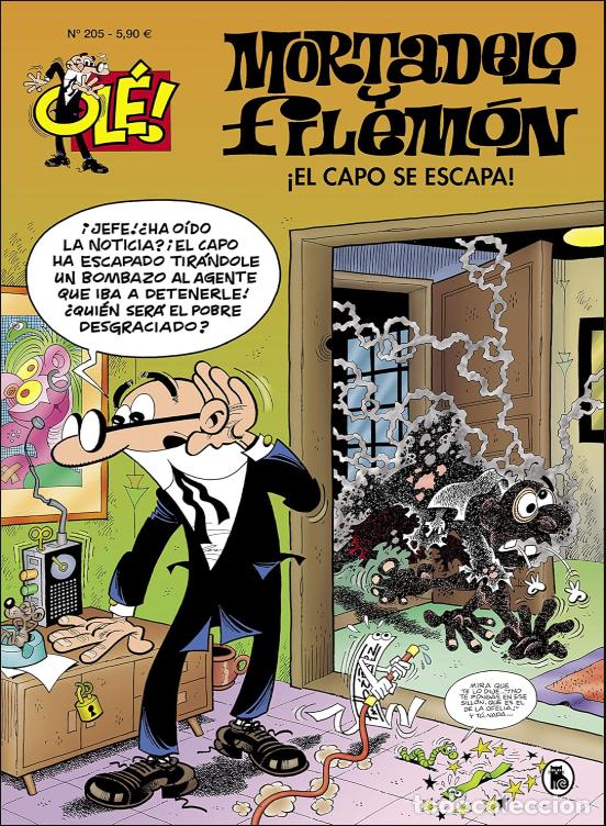 Tebeos: Mortadelo y Filem&oacute;n. &iexcl;El capo se escapa! (Ol&eacute;! Mortadelo 205) (Bruguera Cl&aacute;sica)