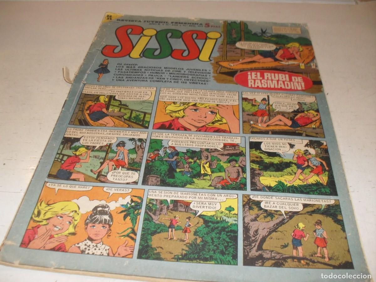 Tebeos: SISSI JUVENIL N&ordm; 420,CON EL RUBI DE RASMADIN,DE 443.BRUGUERA,1959