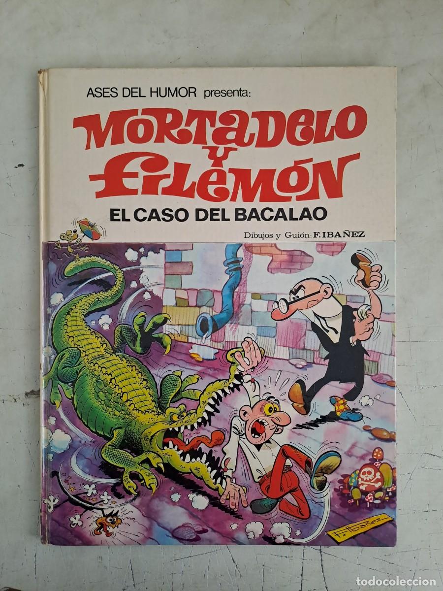 Tebeos: Ases del humor 5, Mortadelo y Filem&oacute;n, el caso del bacalao, primera edici&oacute;n, Bruguera en buen estado