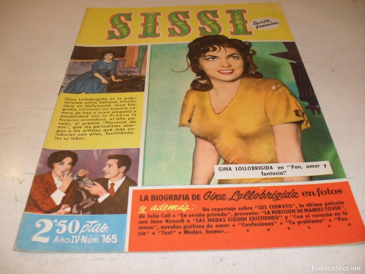 Tebeos: SISSI N&ordm; 165,CON GINA LOLLOBRIGIDA EN CONTRAPORTADA,DE 273.BRUGUERA,1958