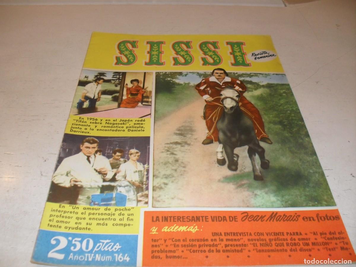 Tebeos: SISSI N&ordm; 164,CON JEAN MARAIS EN CONTRAPORTADA,DE 273.BRUGUERA,1958