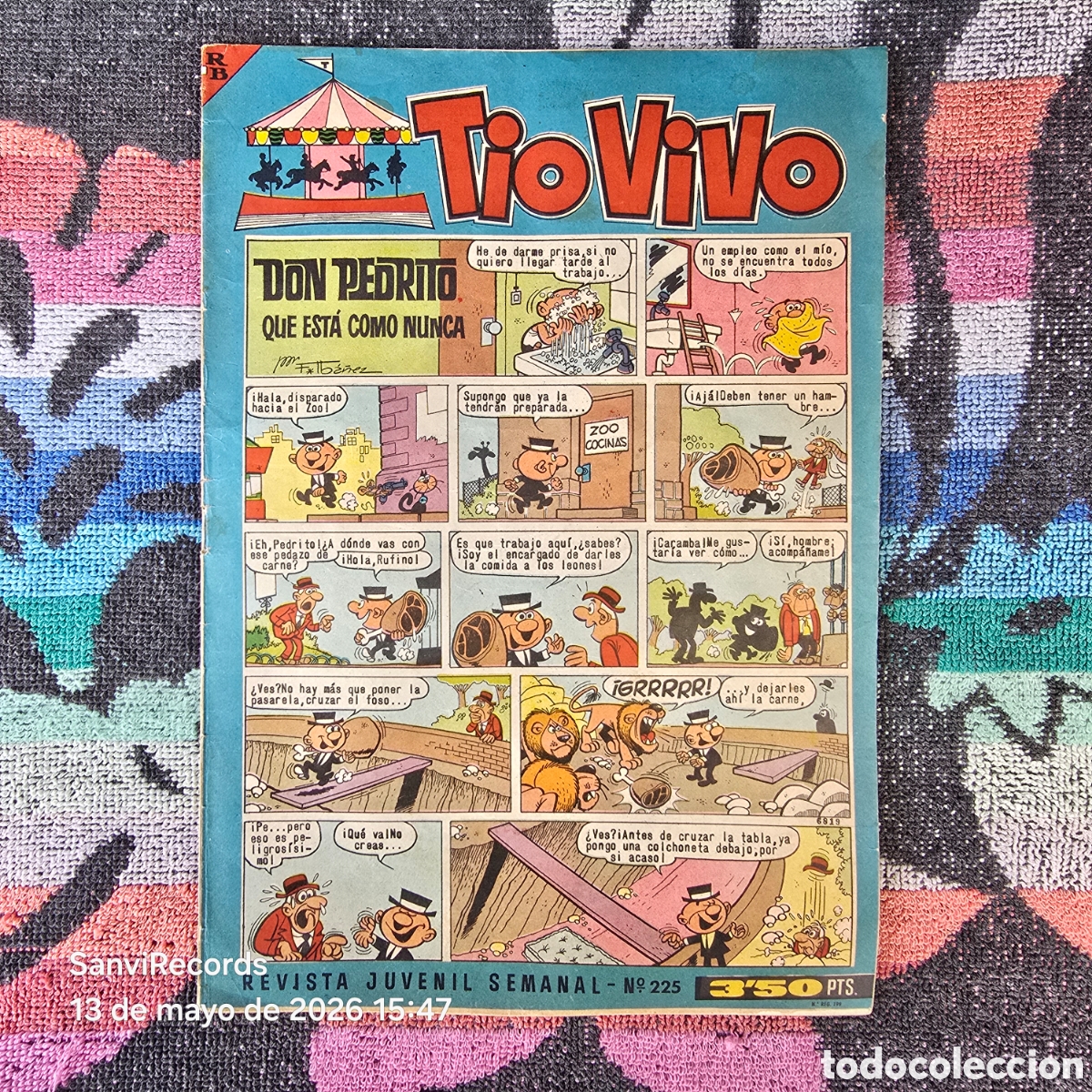Tebeos: TIO VIVO, REVISTA JUVENIL SEMANAL 225 (BRUGUERA)