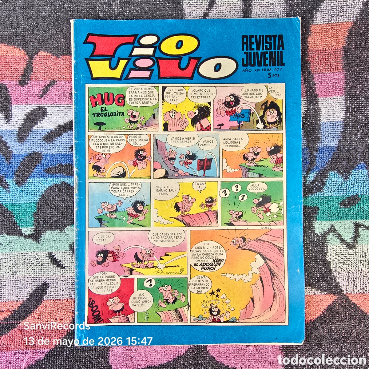 Tebeos: TIO VIVO, REVISTA JUVENIL 477 (A&Ntilde;O XIII) (BRUGUERA)