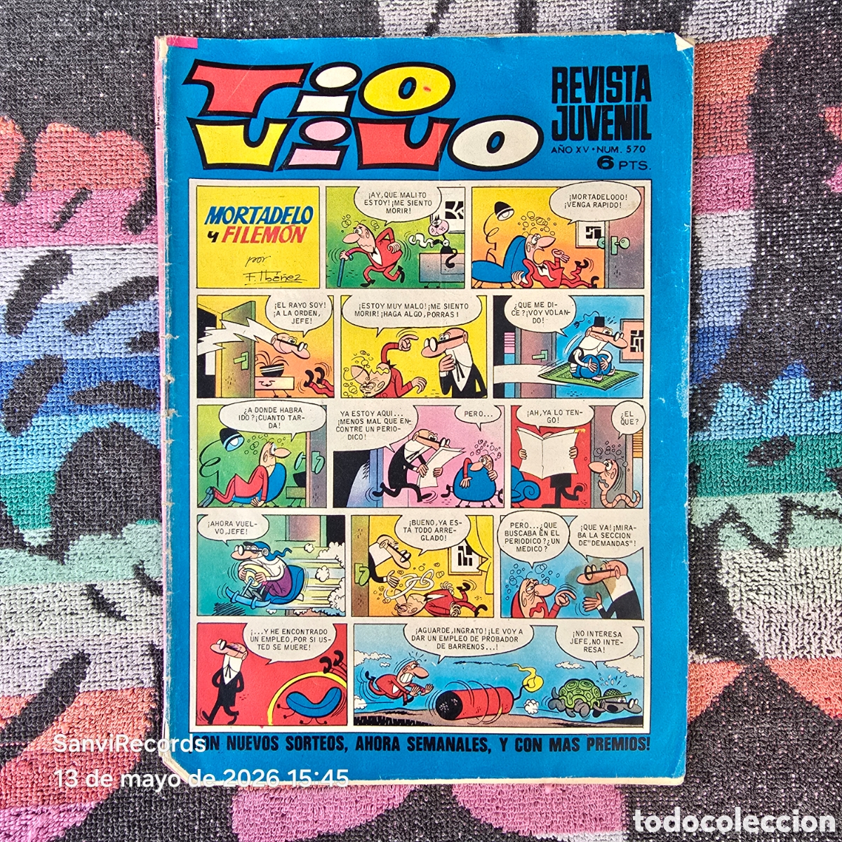 Comics: TIO VIVO, REVISTA JUVENIL 570 (A&Ntilde;O XV) (BRUGUERA)