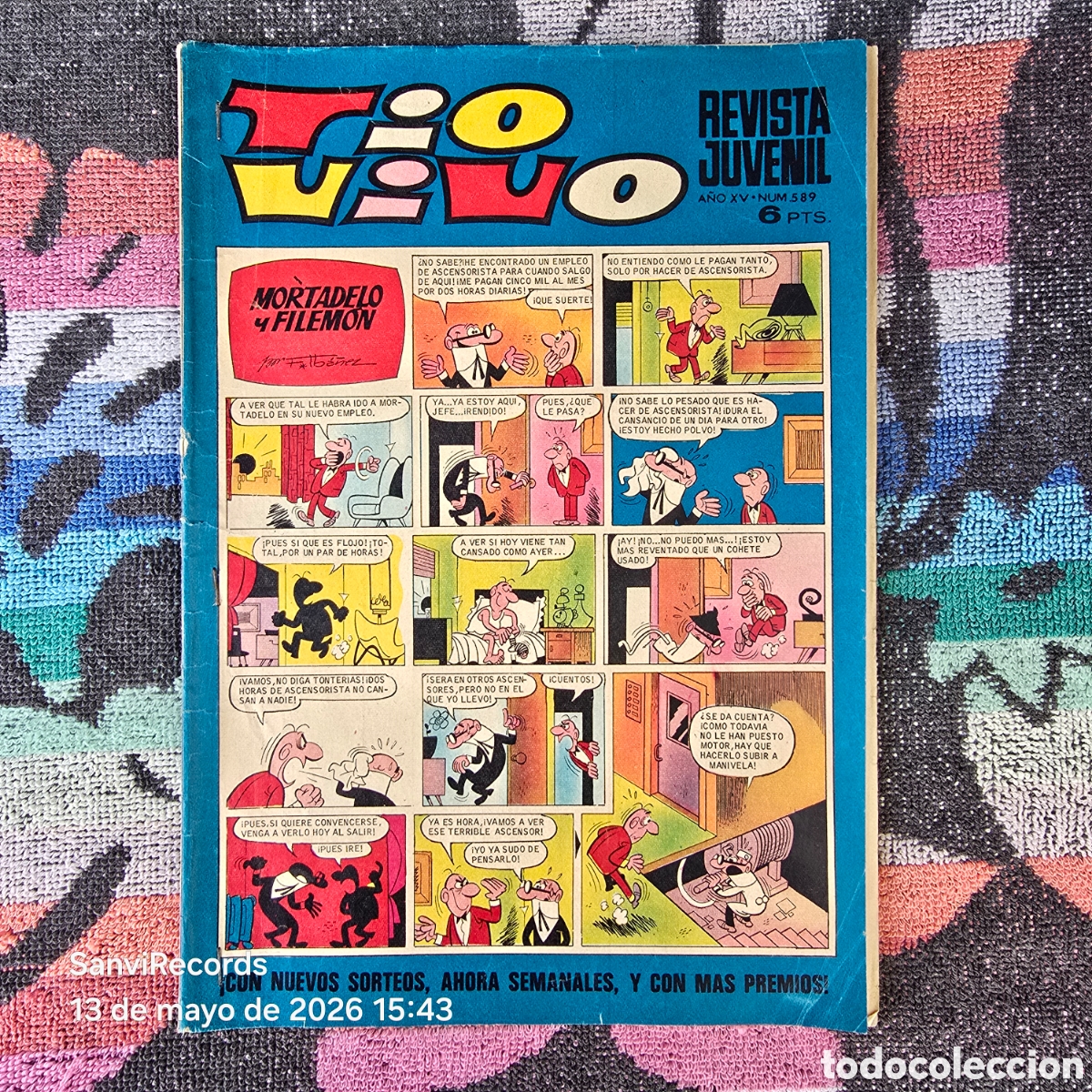Comics: TIO VIVO, REVISTA JUVENIL 589 (A&Ntilde;O XV) (BRUGUERA)