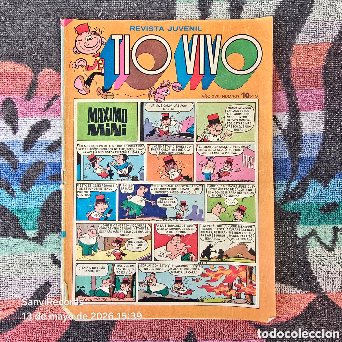 Tebeos: TIO VIVO, REVISTA JUVENIL 707 (A&Ntilde;O XVII) (BRUGUERA)