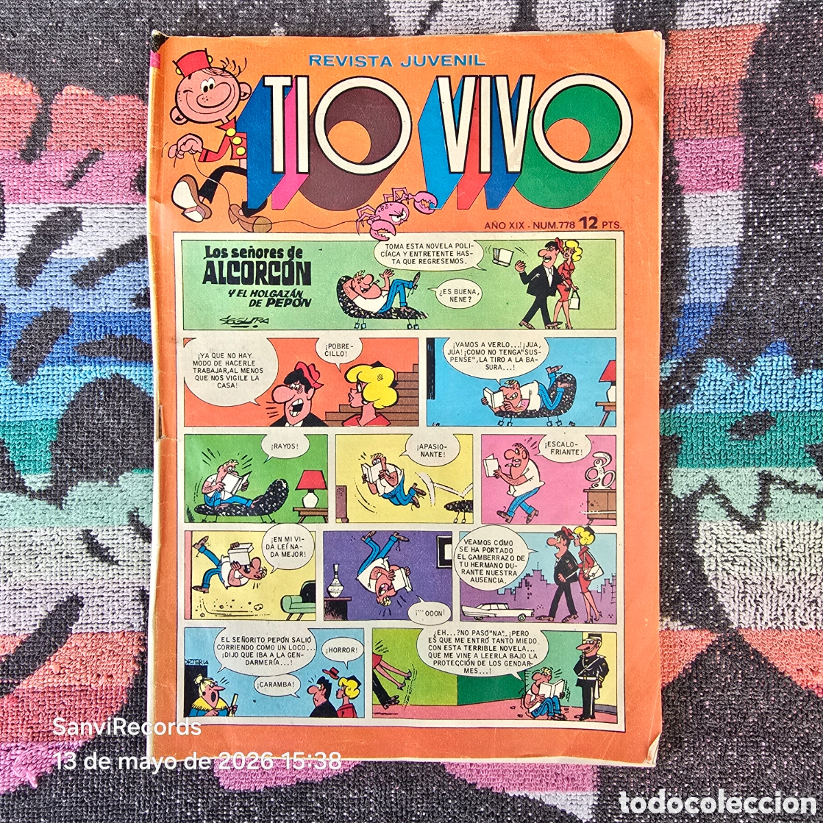 Tebeos: TIO VIVO, REVISTA JUVENIL 778 (A&Ntilde;O XIX) (BRUGUERA)