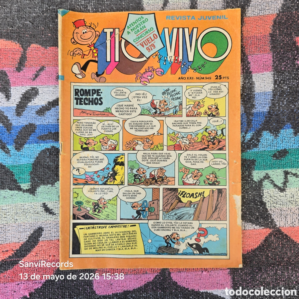 Tebeos: TIO VIVO, REVISTA JUVENIL 949 (A&Ntilde;O XXII) (BRUGUERA)