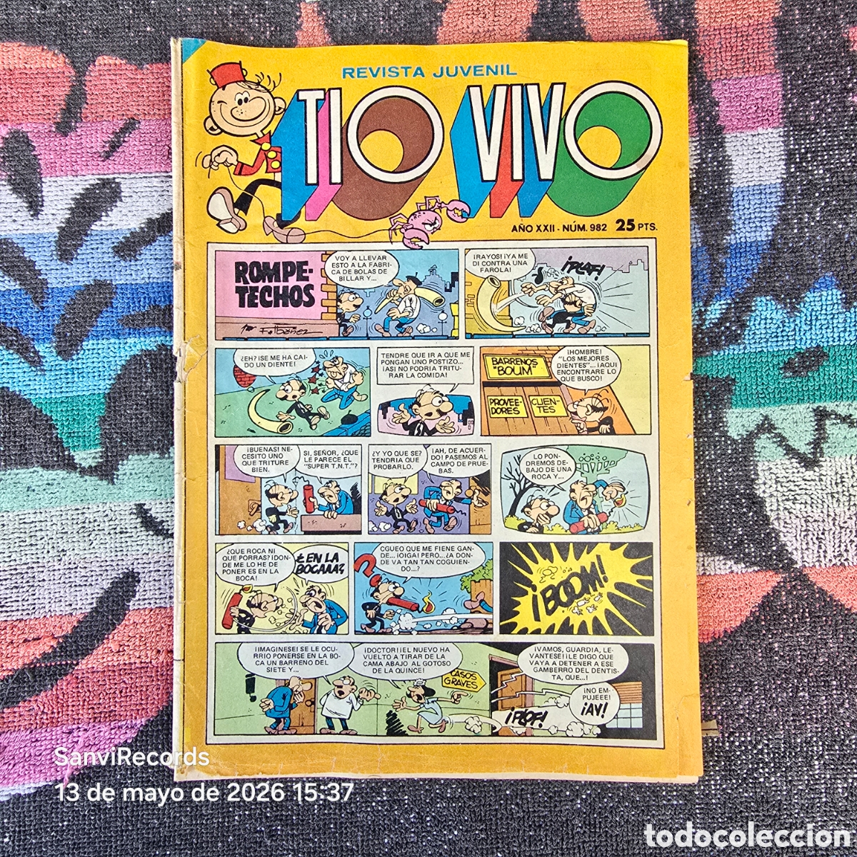 Tebeos: TIO VIVO, REVISTA JUVENIL 982 (A&Ntilde;O XXII) (BRUGUERA)