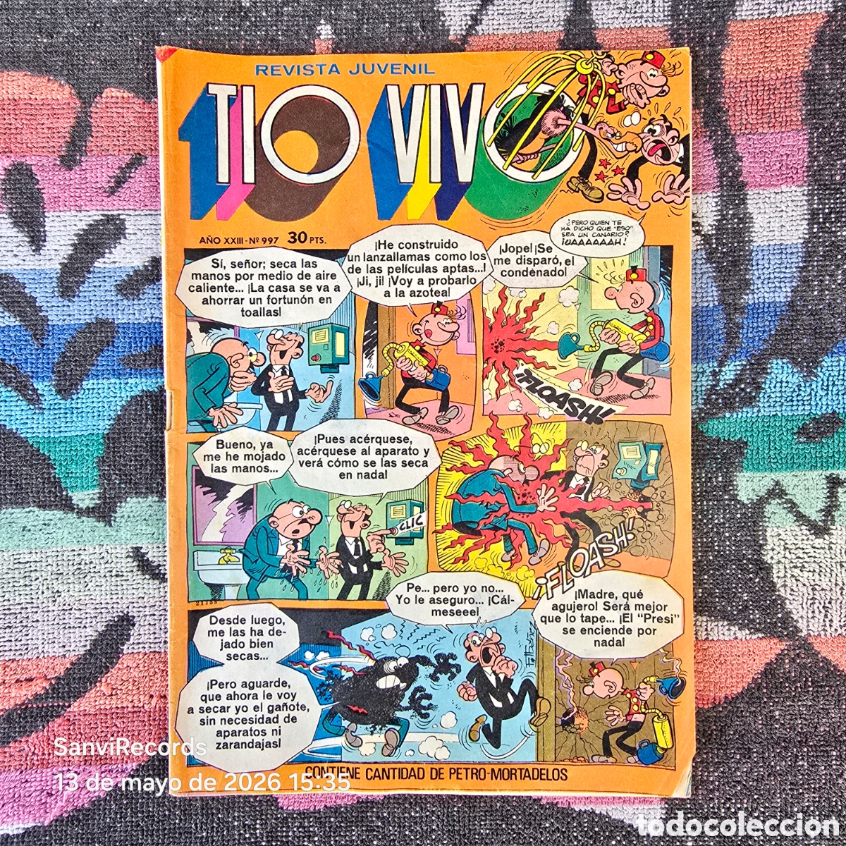Tebeos: TIO VIVO, REVISTA JUVENIL 997 (A&Ntilde;O XXIII) (BRUGUERA)