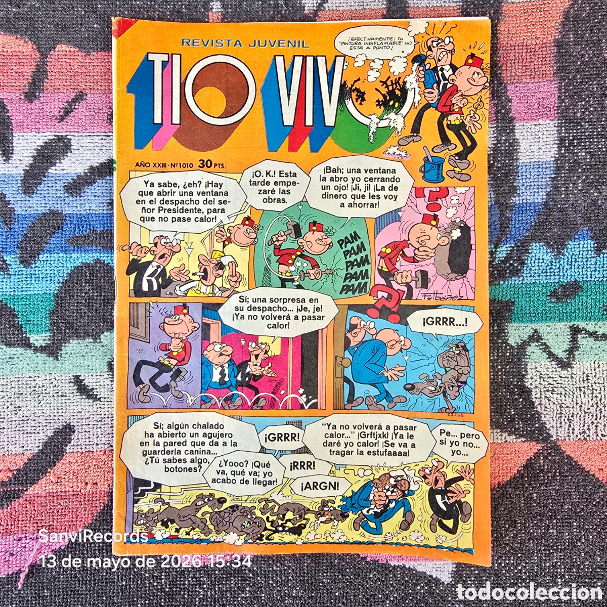 Tebeos: TIO VIVO, REVISTA JUVENIL 1010 (A&Ntilde;O XXIII) (BRUGUERA)