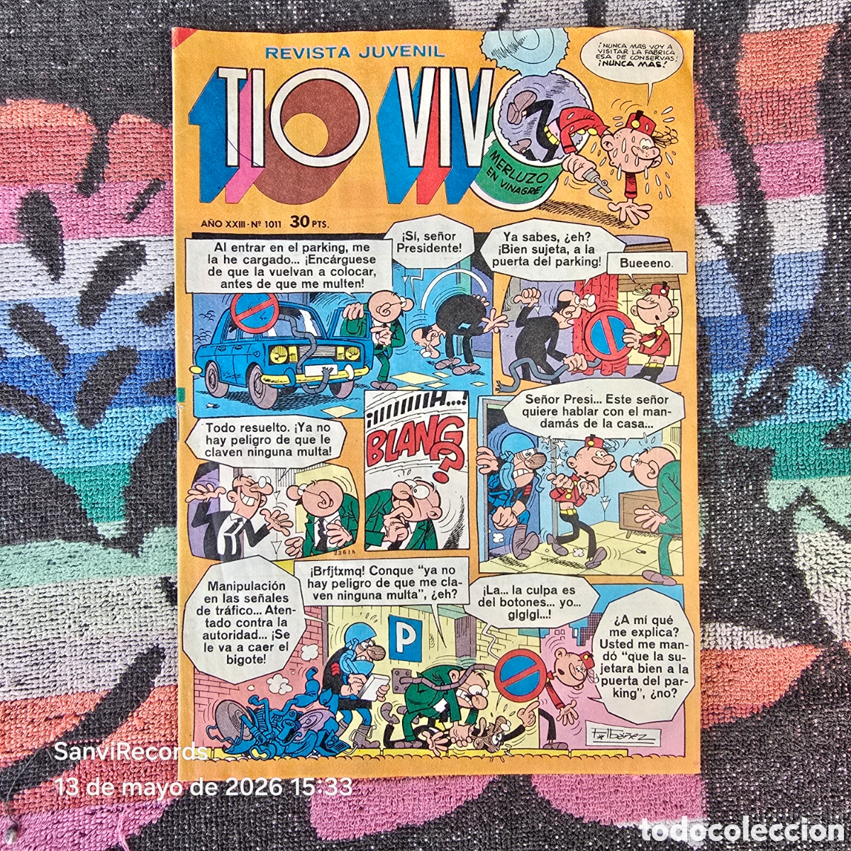 Tebeos: TIO VIVO, REVISTA JUVENIL 1011 (A&Ntilde;O XXIII) (BRUGUERA)