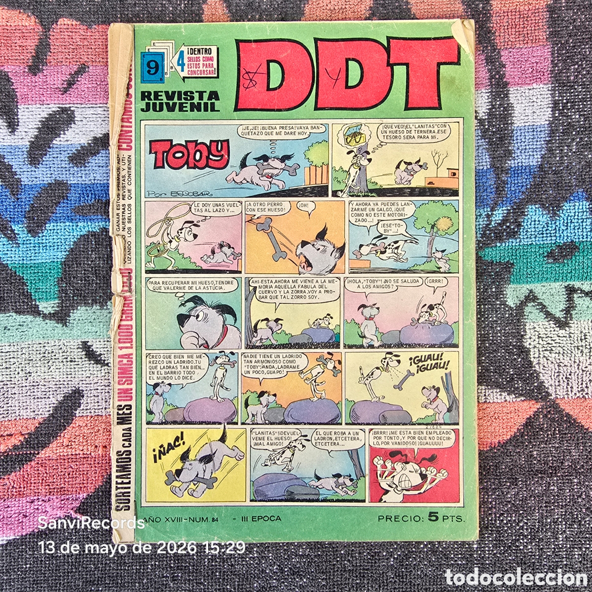 Tebeos: DDT, REVISTA JUVENIL 84 (A&Ntilde;O XVIII) (III EPOCA) (BRUGUERA)