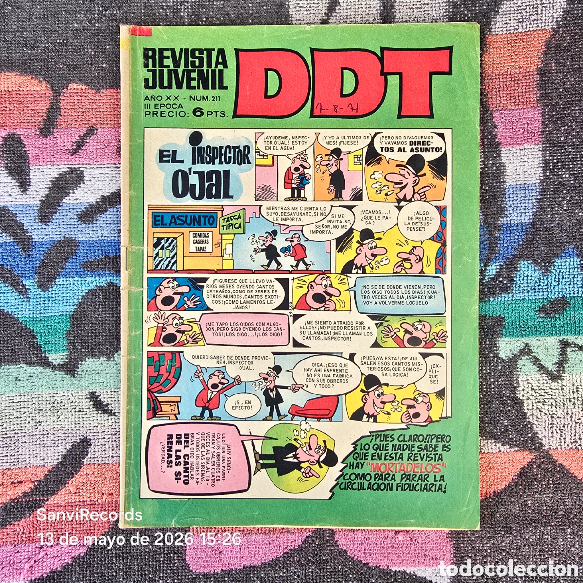 Tebeos: DDT, REVISTA JUVENIL 211 (A&Ntilde;O XX) (III EPOCA) (BRUGUERA)