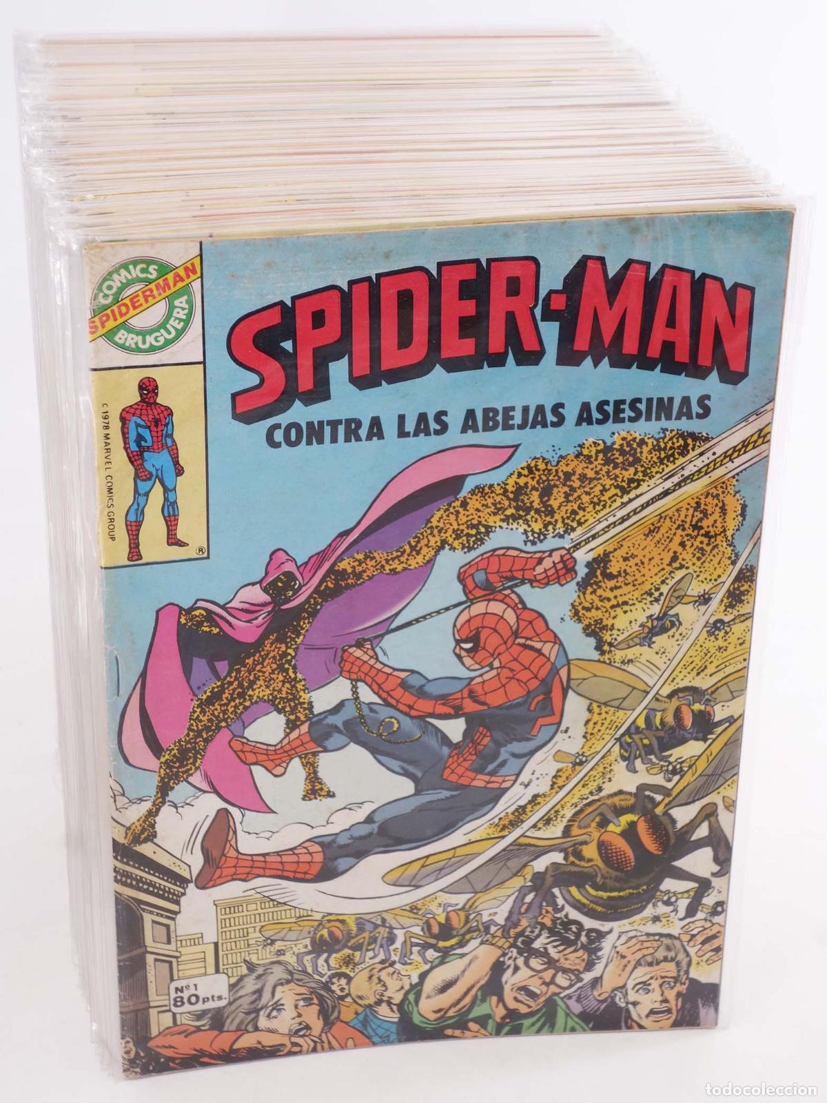 Tebeos: SPIDERMAN EL HOMBRE ARA&Ntilde;A 1 A 70. COMPLETA. Bruguera, 1980