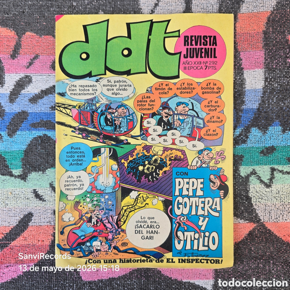 Tebeos: DDT, REVISTA JUVENIL 292 (A&Ntilde;O XXI) (III EPOCA) (BRUGUERA)
