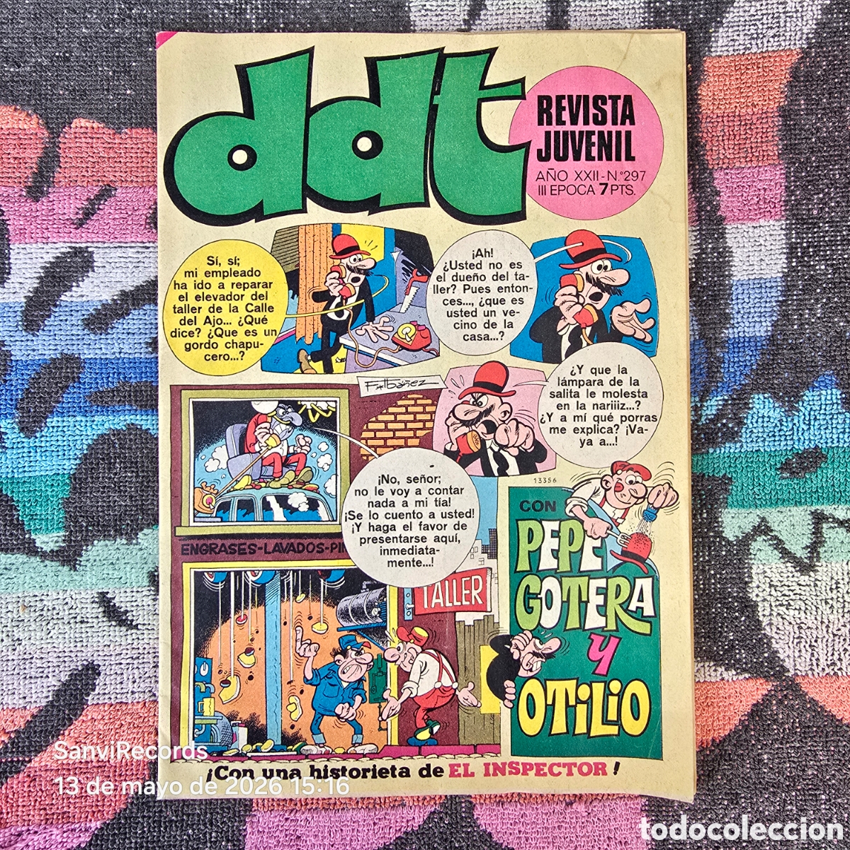 Tebeos: DDT, REVISTA JUVENIL 297 (A&Ntilde;O XXII) (III EPOCA) (BRUGUERA)