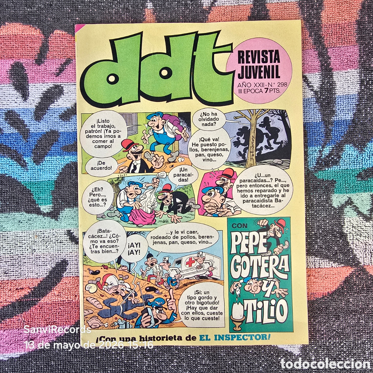 Tebeos: DDT, REVISTA JUVENIL 298 (A&Ntilde;O XXII) (III EPOCA) (BRUGUERA)
