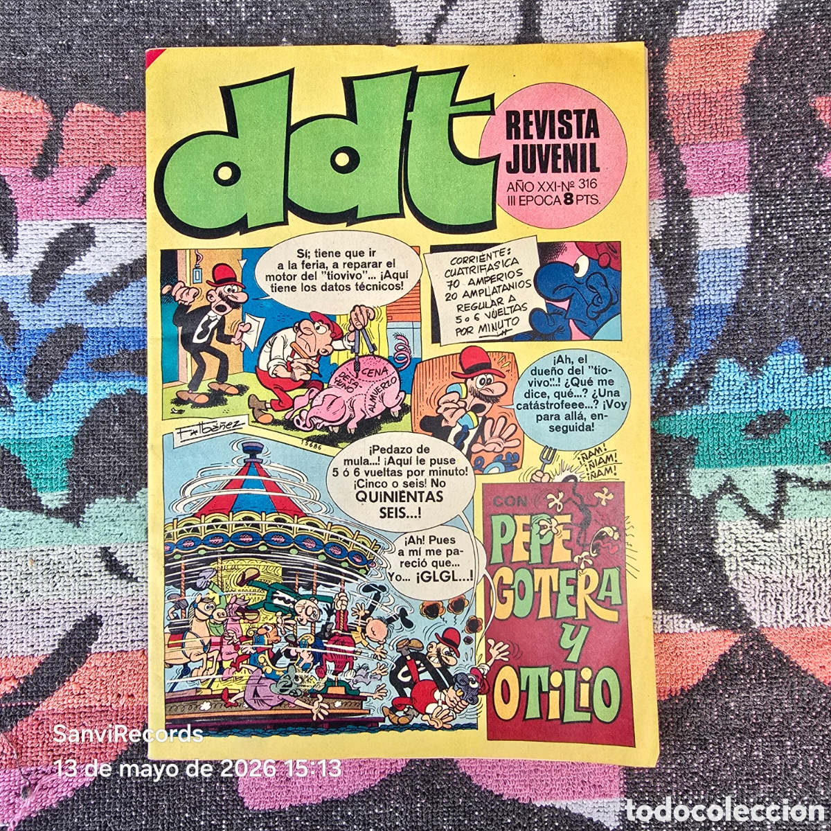 Tebeos: DDT, REVISTA JUVENIL 316 (A&Ntilde;O XXII) (III EPOCA) (BRUGUERA)