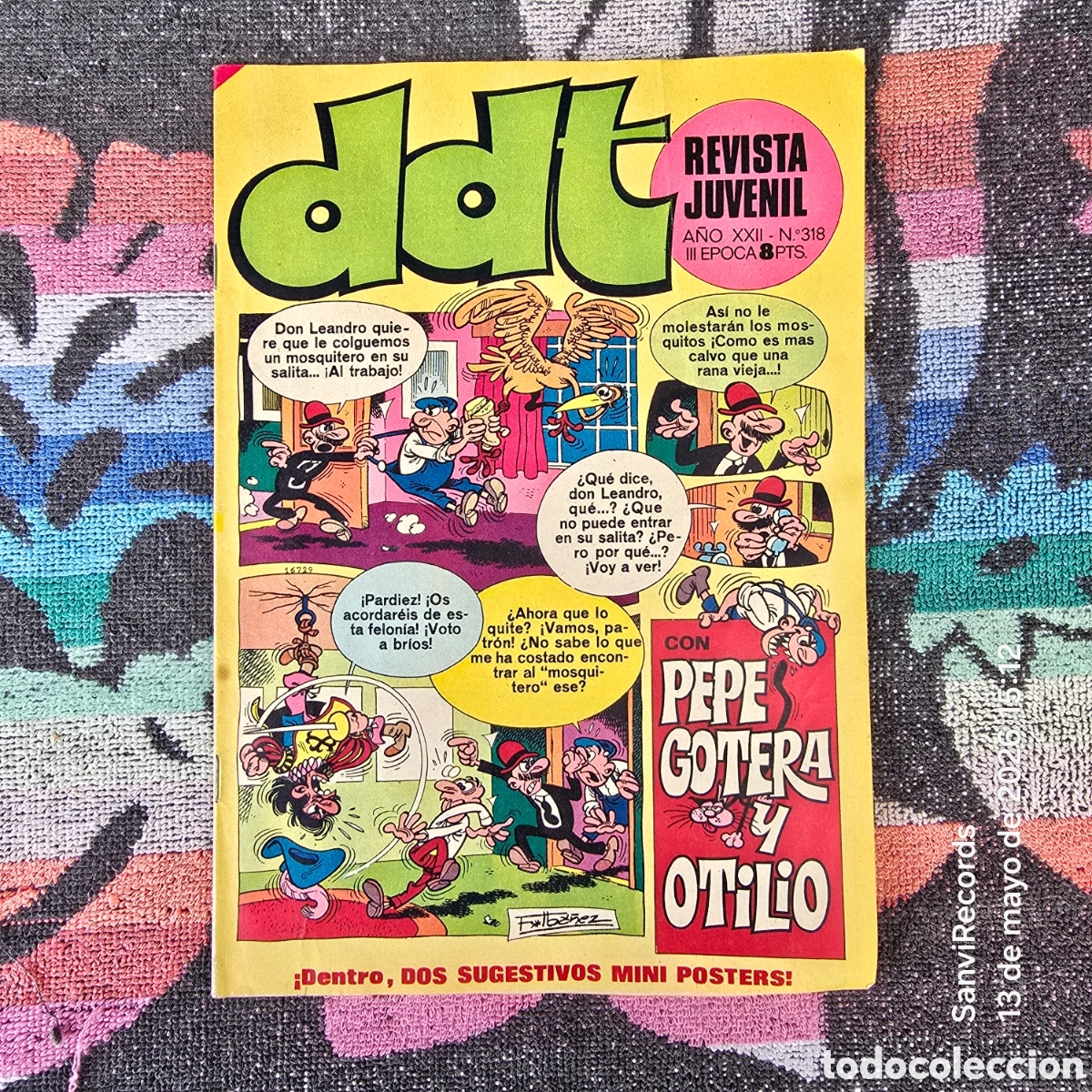 Tebeos: DDT, REVISTA JUVENIL 318 (A&Ntilde;O XXII) (III EPOCA) (BRUGUERA)