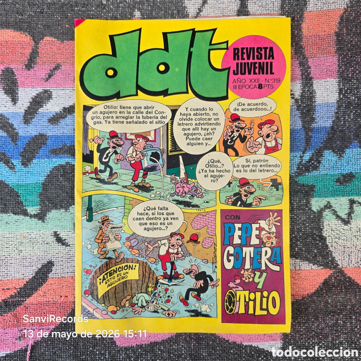 Tebeos: DDT, REVISTA JUVENIL 319 (A&Ntilde;O XXII) (III EPOCA) (BRUGUERA)