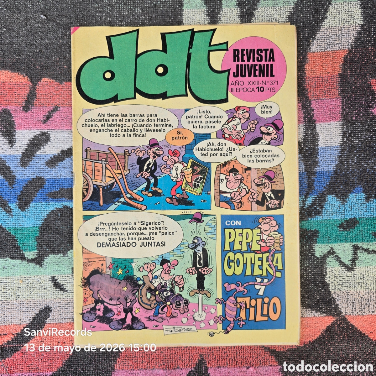 Tebeos: DDT, REVISTA JUVENIL 371 (A&Ntilde;O XXIII) (III EPOCA) (BRUGUERA)