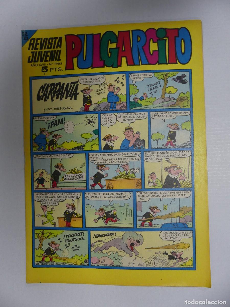 Tebeos: REVISTA JUVENIL PULGARCITO N&ordm; 1908