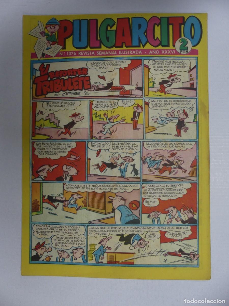 Tebeos: REVISTA SEMANAL ILUSTRADA PULGARCITO N&ordm; 1376