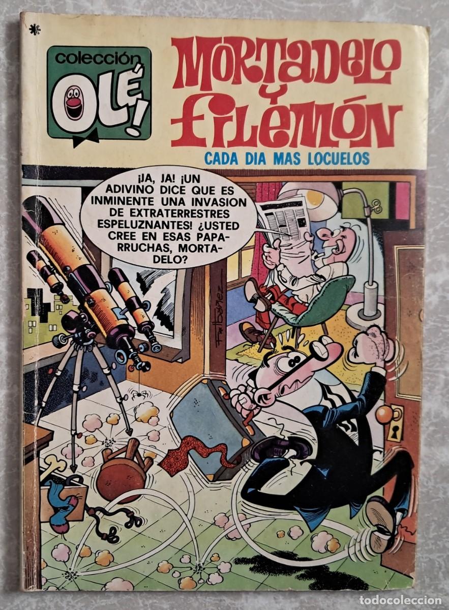 Tebeos: MORTADELO Y FILEM&Oacute;N - CADA D&Iacute;A MAS LOCUELOS - COLECCI&Oacute;N OL&Eacute;! - 142 - BRUGUERA 1&ordf; ED. 1977.