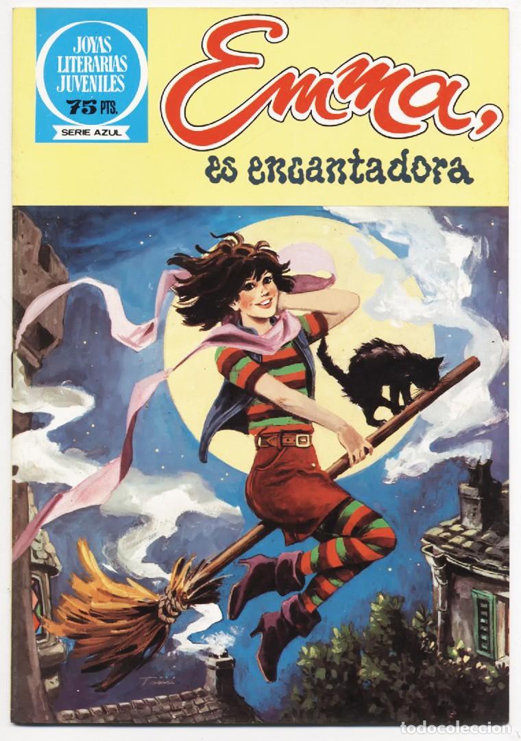 Tebeos: JOYAS LITERARIAS JUVENILES SERIE AZUL N&ordm; 83 EMMA ES ENCANTADORA EDITORIAL BRUGUERA 1983