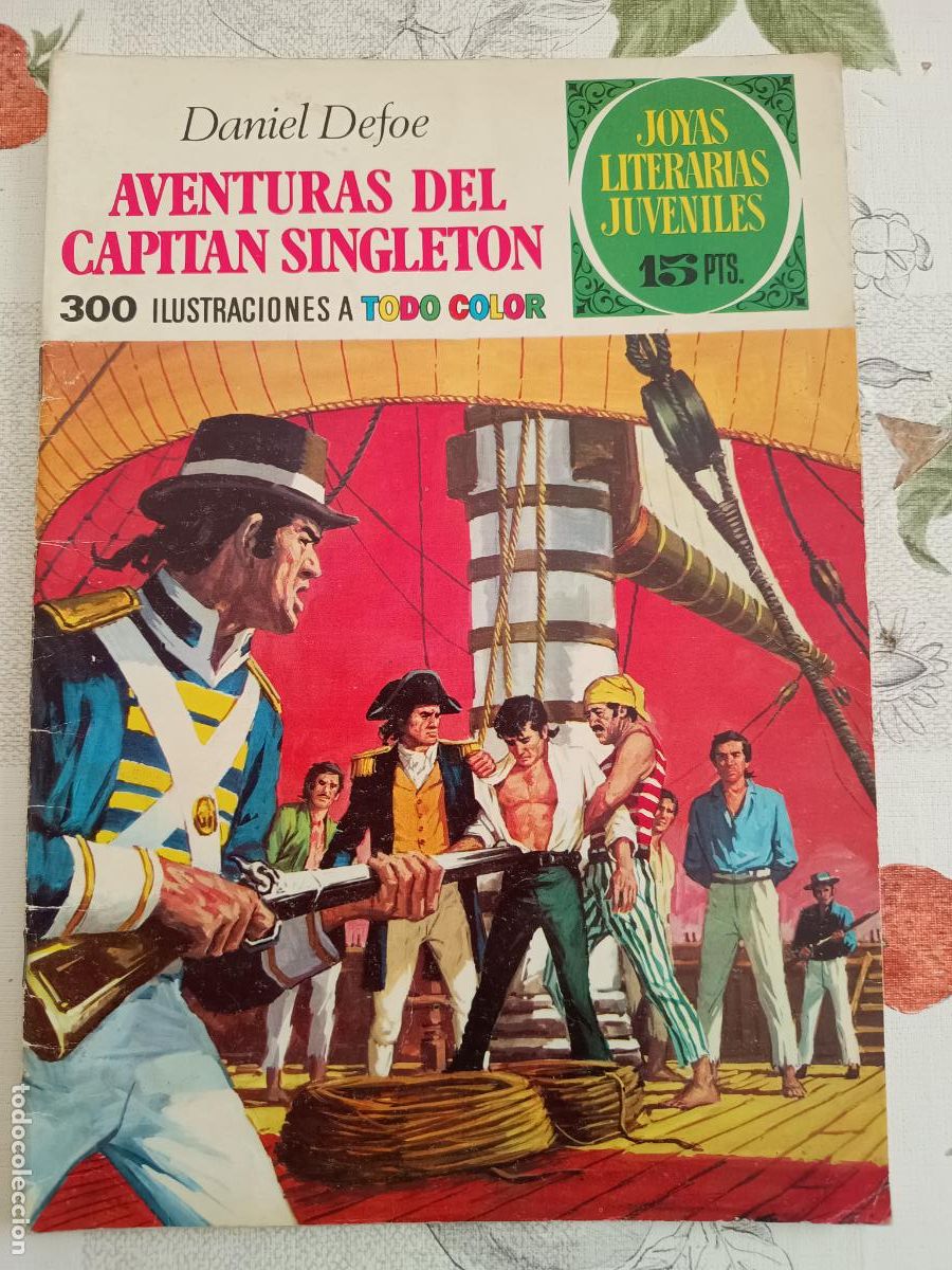 Tebeos: JOYAS LITERARIAS JUVENILES N&ordm;10 AVENTURAS DEL CAPITAN SINGLETON BRUGUERA 1&ordf; ED LABERINTO ROJO