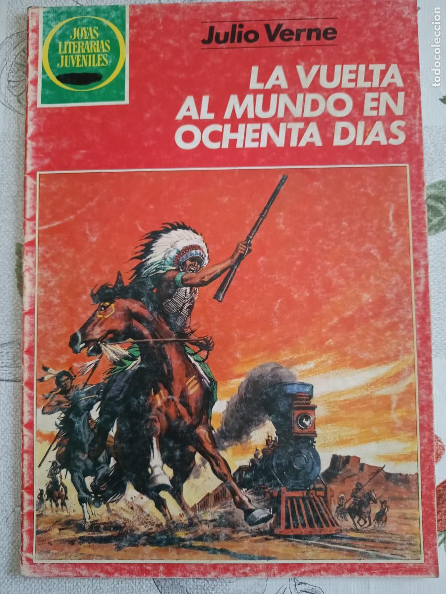 Tebeos: JOYAS LITERARIAS JUVENILES N&ordm;17 LA VUELTA AL MUNDO EN 80 DIAS BRUGUERA