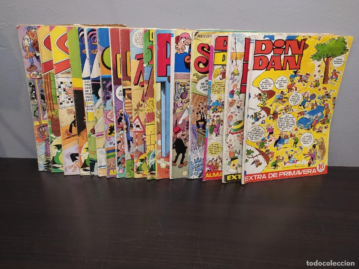 Tebeos: LOTE COMICS BRUGUERA DDT,DIN DAN, SACARINO, CARPANTA, ALMANAQUE-LOTE 17 TEBEOS-