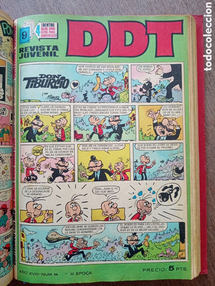 Tebeos: TOMO DDT BRUGUERA 1969 - Foto 4