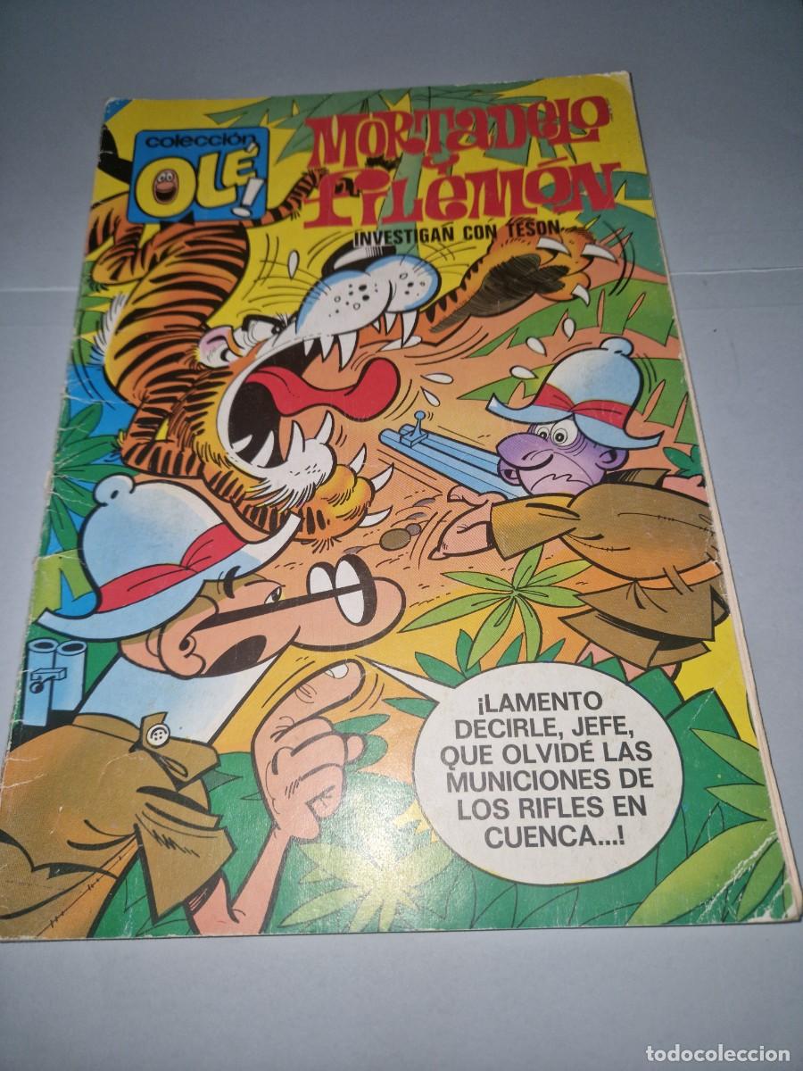 Tebeos: Ole 64 Mortadelo y Filem&oacute;n investigan con tes&oacute;n primera edici&oacute;n numero lomo Bruguera , tebeo