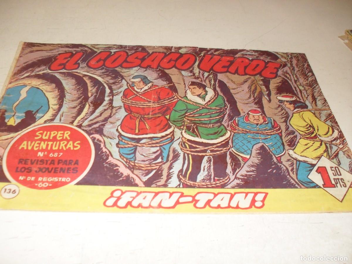 Tebeos: EL COSACO VERDE,ORIGINAL,N&ordm; 136,FAN-TAN,DE VICTOR MORA,DE 144.BRUGUERA,1960