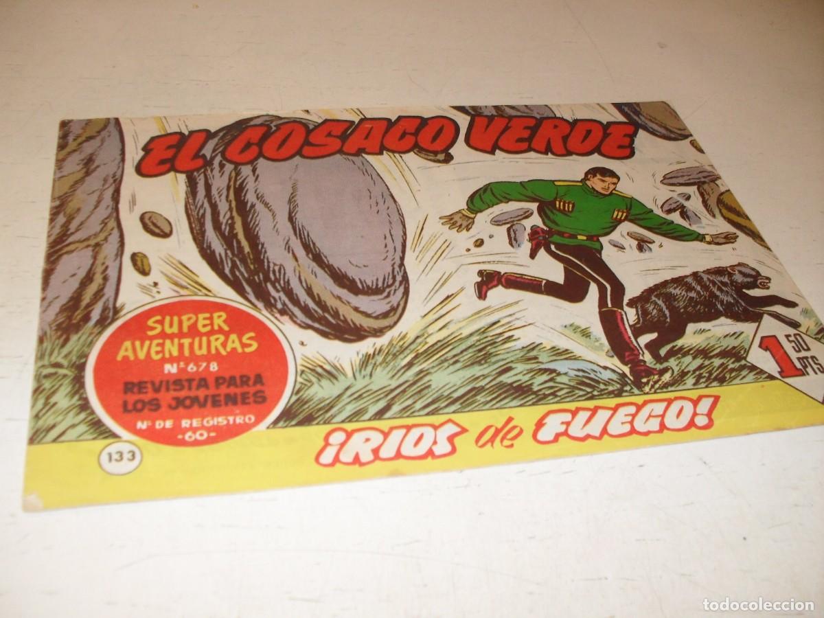 Tebeos: EL COSACO VERDE,ORIGINAL,N&ordm; 133,RIOS DE FUEGO,DE VICTOR MORA,DE 144.BRUGUERA,1960