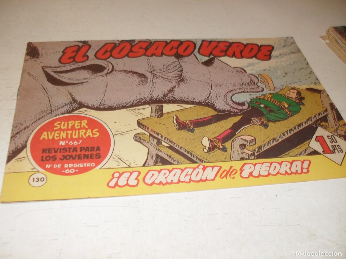 Tebeos: EL COSACO VERDE,ORIGINAL,N&ordm; 130,EL DRAGON DE PIEDRA&iexcl;&iexcl;,DE VICTOR MORA,DE 144.BRUGUERA,1960