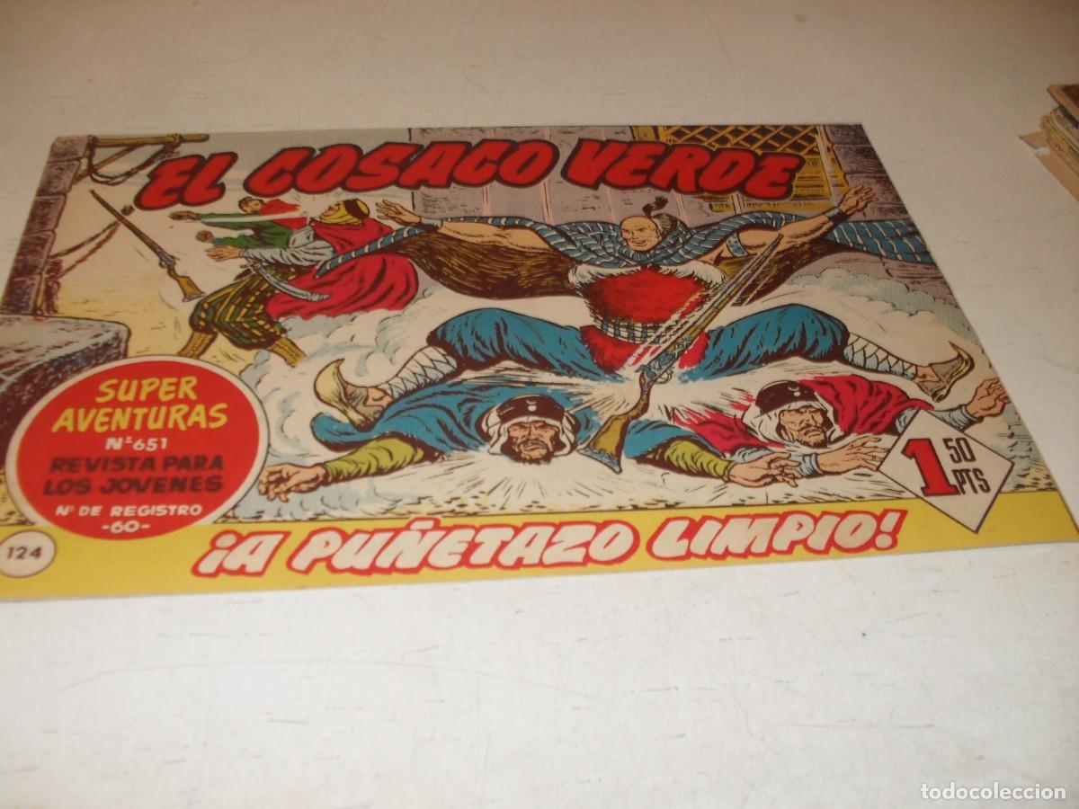 Tebeos: EL COSACO VERDE,ORIGINAL,N&ordm; 124,A PU&Ntilde;ETAZO LIMPIO&iexcl;&iexcl;,DE VICTOR MORA,DE 144.BRUGUERA,1960