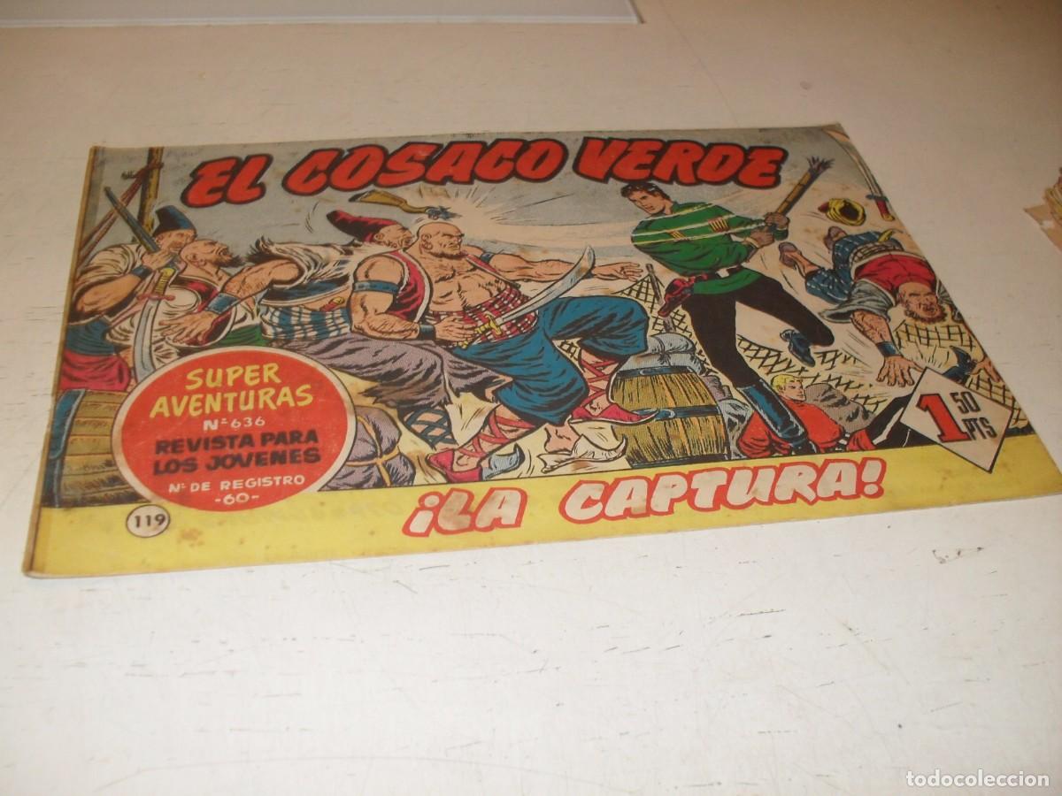 Livros de Banda Desenhada: EL COSACO VERDE,ORIGINAL,N&ordm; 119,LA CAPTURA&iexcl;&iexcl;,DE VICTOR MORA,DE 144.BRUGUERA,1960