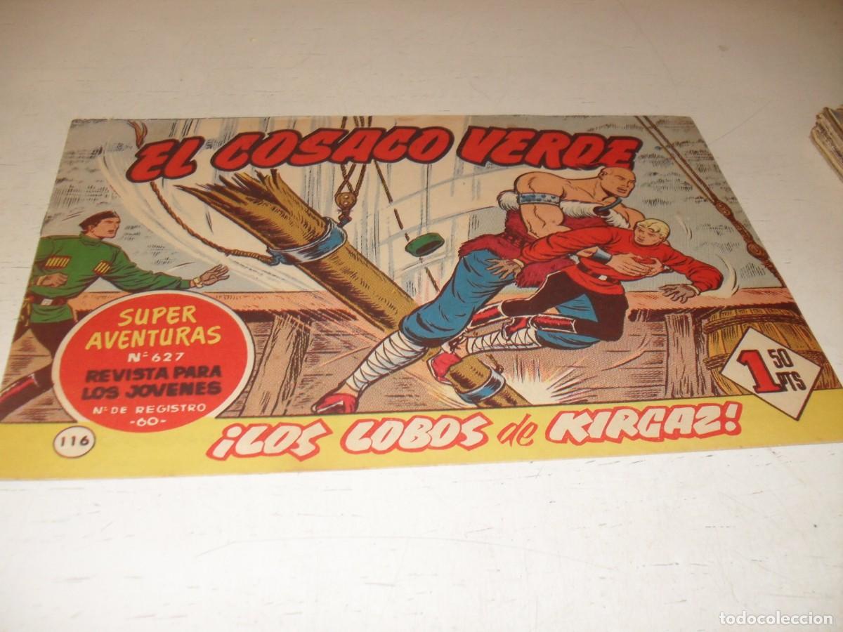 Tebeos: EL COSACO VERDE,ORIGINAL,N&ordm; 116,LOS LOBOS DE KIRGAZ&iexcl;&iexcl;,DE VICTOR MORA,DE 144.BRUGUERA,1960