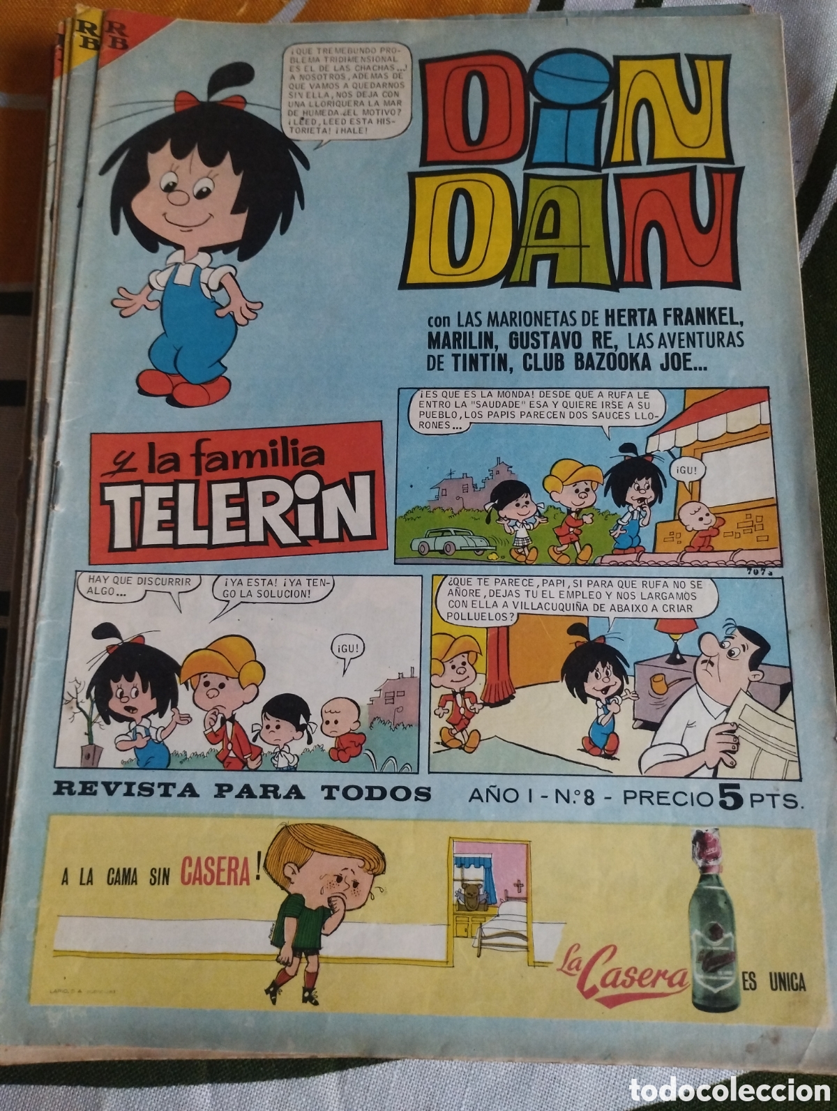 Comics: Lote de 19 c&oacute;mics de Din Dan y la fam&iacute;lia Telerin